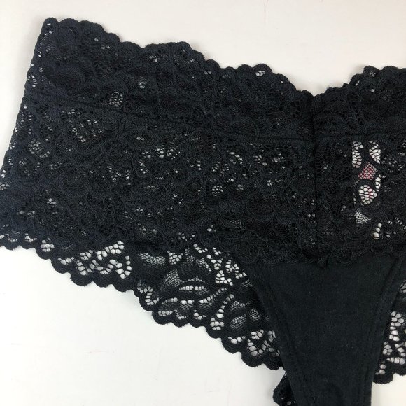 NEW - Xhilaration Black Lace Cheeky Panty Whimsygoth Fairy Grunge Ethereal - Picture 8 of 11